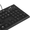 Купить клавиатура+мышь  проводная  genius km-100se черный