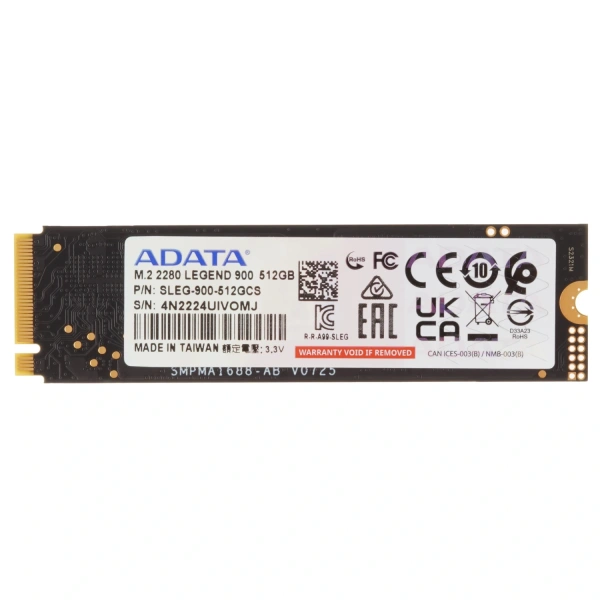 Купить 512 гб m.2 nvme накопитель adata legend 900 [sleg-900-512gcs]