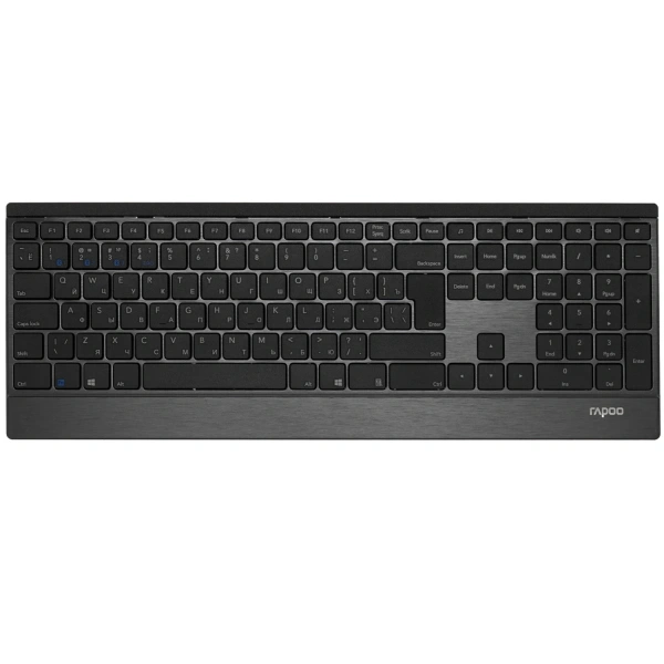 Купить клавиатура+мышь беспроводная   rapoo 9500m черный
