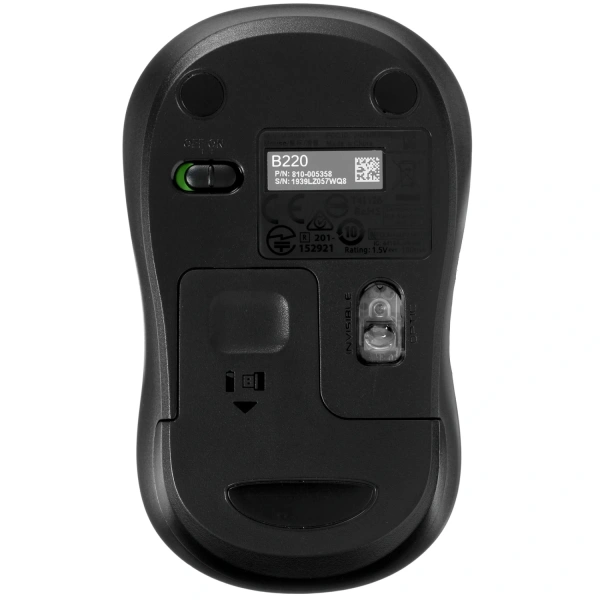 Купить мышь беспроводная logitech b220 silent [910-004881] черный