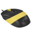 Купить клавиатура+мышь проводная a4tech fstyler f1110 желтый
