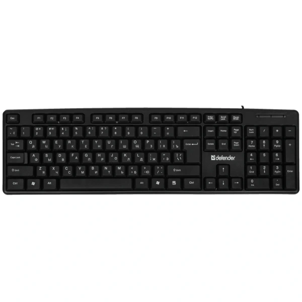 Купить клавиатура проводная defender element hb-520 [45522]