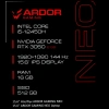 Купить 15.6" ноутбук ardor gaming neo n15-i5nd411 черный