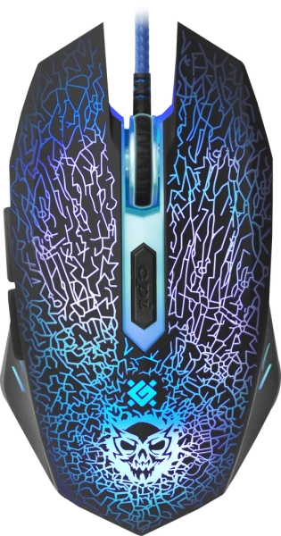 Купить мышь проводная defender shock gm-110l черный + коврик