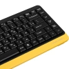 Купить клавиатура+мышь беспроводная a4tech fstyler fg1110 желтый