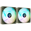 Купить комплект реверсных вентиляторов thermaltake ct140 reverse argb matcha green [cl-f201-pl14mg-a]