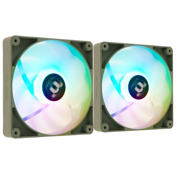 Купить комплект реверсных вентиляторов thermaltake ct140 reverse argb matcha green [cl-f201-pl14mg-a]