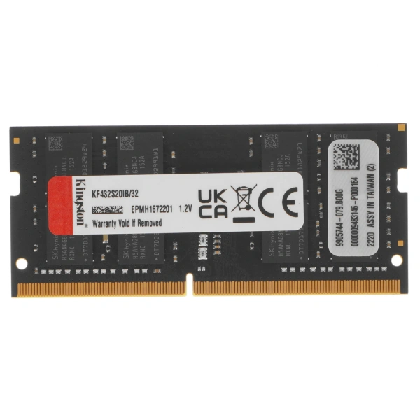 Купить оперативная память sodimm kingston fury impact [kf432s20ib/32] 32 гб