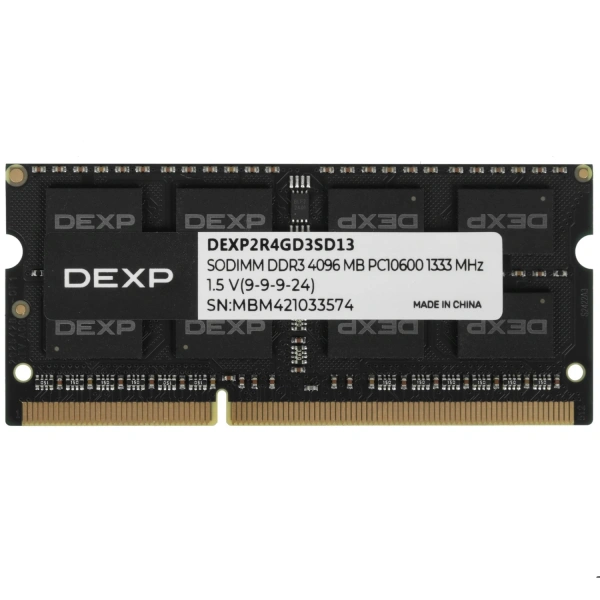 Купить оперативная память sodimm dexp [dexp2r4gd3sd13] 4 гб