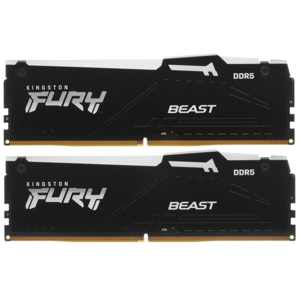 Купить оперативная память kingston fury beast black rgb [kf556c40bbak2-32] 32 гб