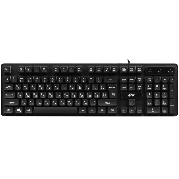 Купить клавиатура проводная defender arx gk-196l [45196]