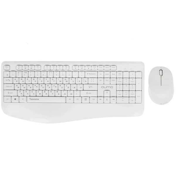 Купить клавиатура+мышь беспроводная   qumo space k57/m75 белый