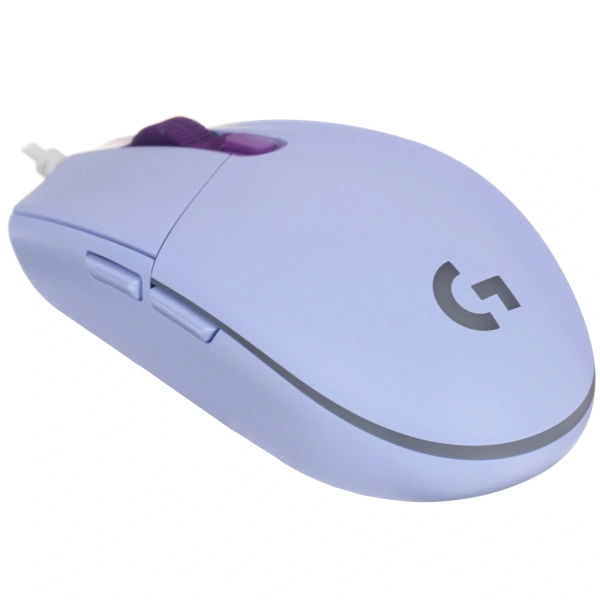 Купить мышь проводная logitech g102 lightsync [910-005857] фиолетовый