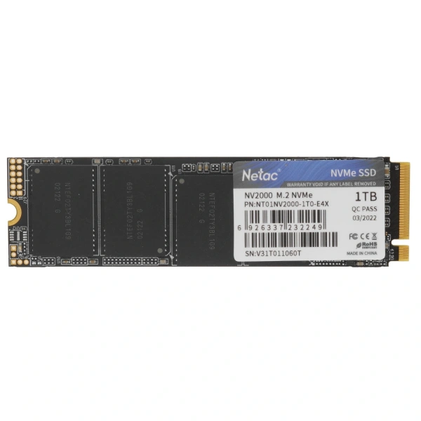 Купить 1024 гб m.2 nvme накопитель netac nv2000 [nt01nv2000-1t0-e4x]
