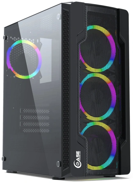 Купить корпус powercase mistral x4 mesh led [cmixb-l4] черный