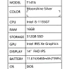 Купить 14.1" ноутбук tecno megabook t1 серебристый