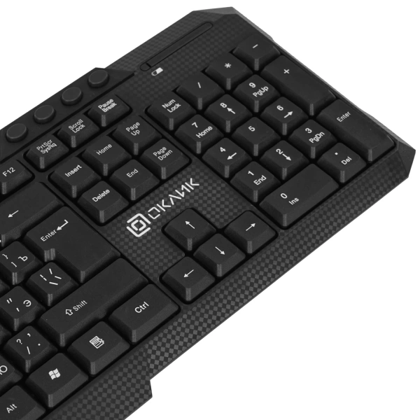 Купить клавиатура+мышь беспроводная   oklick 205mk черный