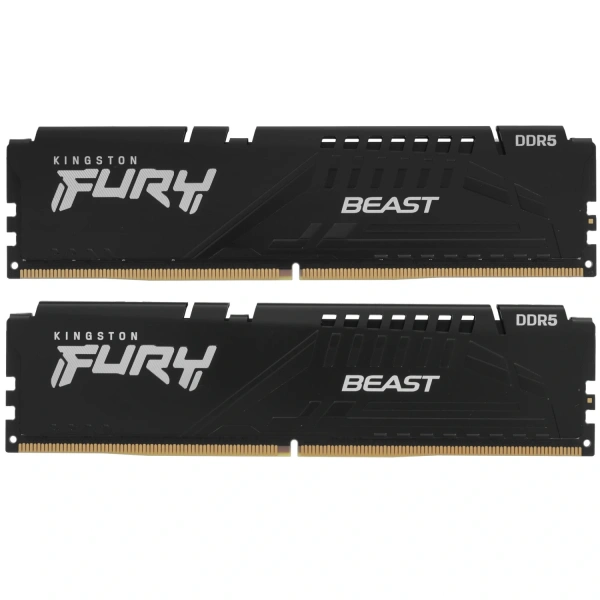 Купить оперативная память kingston fury beast black [kf556c40bbk2-64] 64 гб