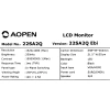 Купить 21.5" монитор aopen 22sa2qebi черный