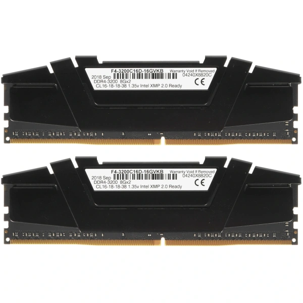 Купить оперативная память g.skill ripjaws v [f4-3200c16d-16gvkb] 16 гб