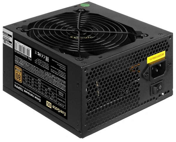 Купить блок питания exegate 750pph [ex292343rus] черный