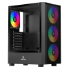 Купить корпус xastra a301 [a301-bk-fc120frgb-4f-gl] черный