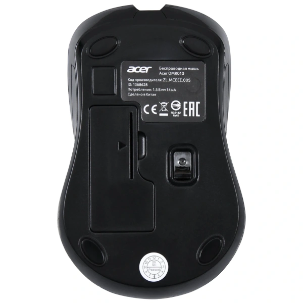 Купить мышь беспроводная acer omr010 [zl.mceee.005] черный