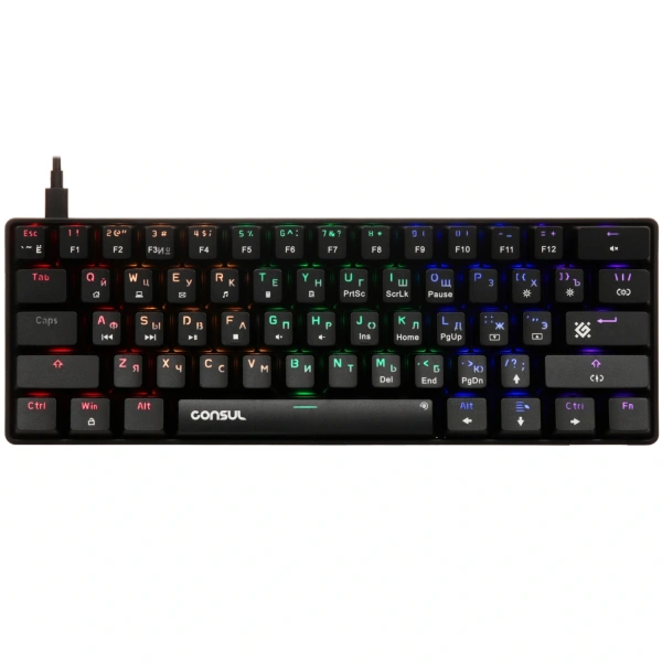 Купить клавиатура проводная defender consul gk-220 [45220]