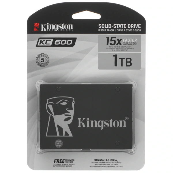 Купить 1024 гб 2.5" sata накопитель kingston kc600 [skc600/1024g]