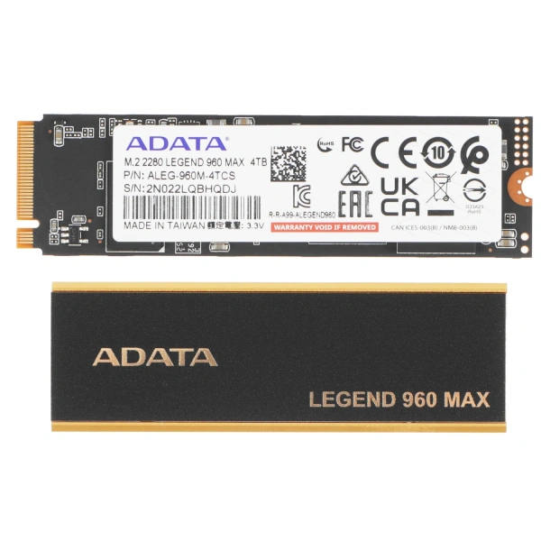 Купить 4000 гб m.2 nvme накопитель adata legend 960 max [aleg-960m-4tcs]