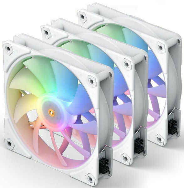 Вентиляторы для корпуса JONSBO ZF-120(3 in 1) White 120х120х25мм ARGB 3шт
