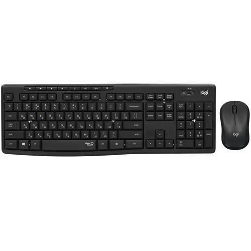 Клавиатура+мышь беспроводная Logitech Combo MK295 Black черный