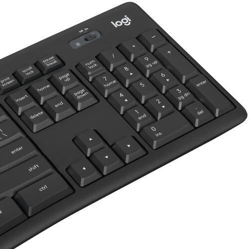 Клавиатура+мышь беспроводная Logitech Combo MK295 Black черный