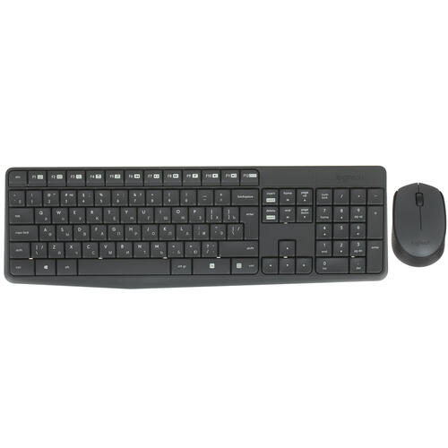 Клавиатура+мышь беспроводная Logitech MK235 серый