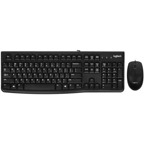 Клавиатура+мышь  проводная  Logitech Desktop MK120 черный Клавиатура+мышь  проводная  Logitech Desktop MK120 черный