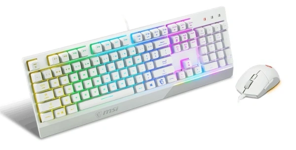 Купить клавиатура+мышь  проводная  msi gk30 combo white белый Купить клавиатура+мышь  проводная  msi gk30 combo white белый