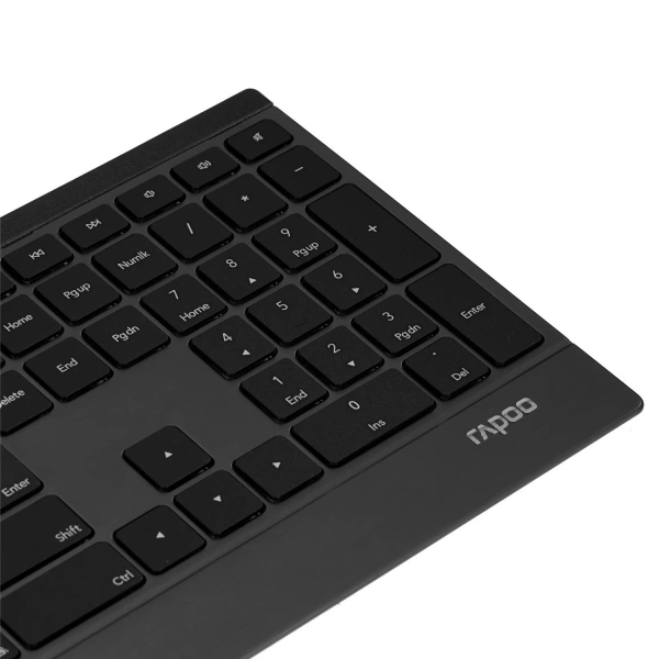 Купить клавиатура+мышь беспроводная   rapoo 9500m черный Купить клавиатура+мышь беспроводная   rapoo 9500m черный