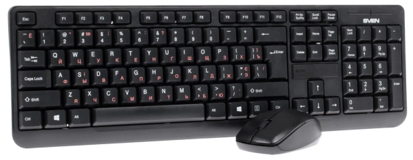 Купить клавиатура+мышь беспроводная   sven comfort 3300 wireless черный Купить клавиатура+мышь беспроводная   sven comfort 3300 wireless черный