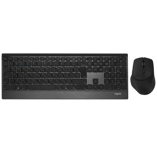 Купить клавиатура+мышь беспроводная   rapoo 9500m черный Купить клавиатура+мышь беспроводная   rapoo 9500m черный